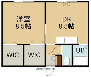ハイライズ高丘【2階】の間取り